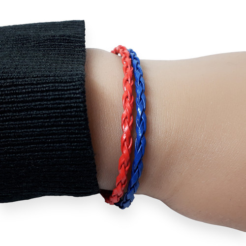 Bracciale rosso blu bologna - bracciale, e