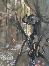 Bellissimo Pittura Guazzo 1930