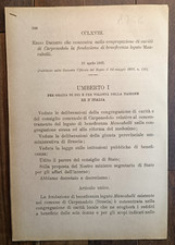 Carpenedolo 1892 Regio Decreto
