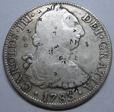 1783 MEXICO 8 REALES CARLOS