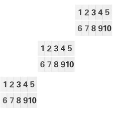  Set of 3 Digital Card Number