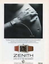 2000 Zenith Port Royal V Vintage Print Ad Pubblicità L'Orologio Magazine  30x20
