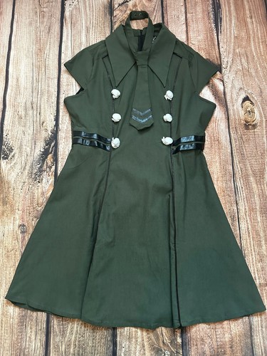 Abito militare killstar verde - abito,
