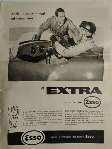 Pubblicità motor oil esso - pubblicità,