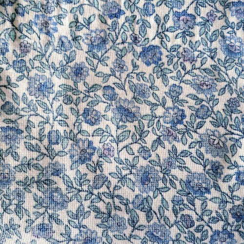 Pair vintage floral curtains - pair,
