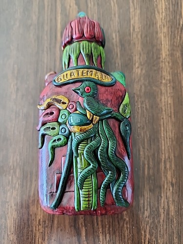 Handmade flask glass bottle - flask,