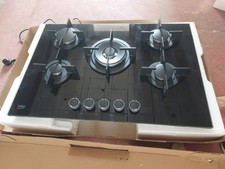 PIANO COTTURA 5 FUOCHI BEKO HILW75222S 75 cm Wok Vetro NERO 