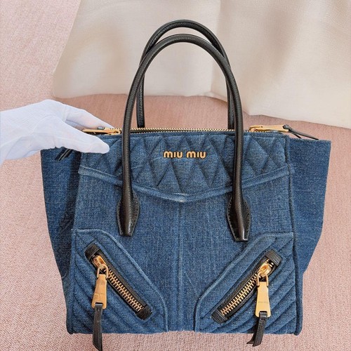 Borsa mano miu blu - borsa,
