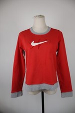 NIKE FELPA DONNA Tg L WOMAN CASUAL VINTAGE SPORT SWEATSHIRT COTONE COTTON