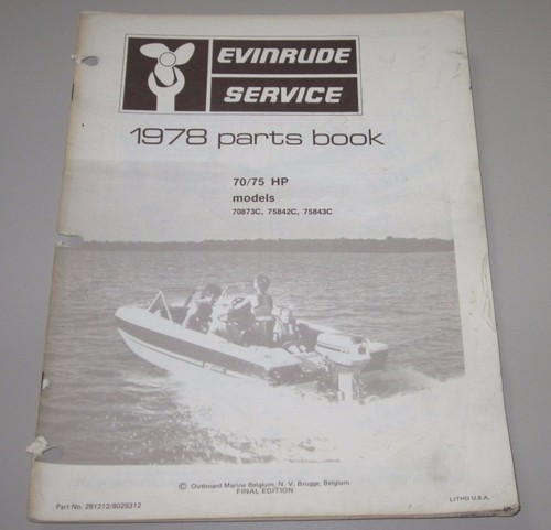 Parts book evinrude - book, +