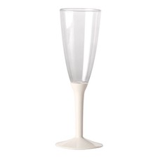 20 Flute in plastica con gambo