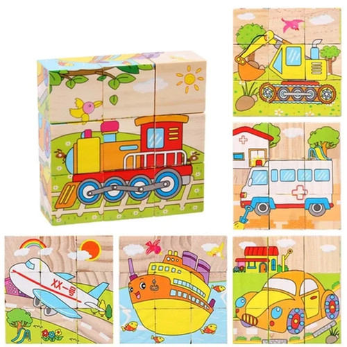 Puzzle rompicapo cubi legno - cubi, in