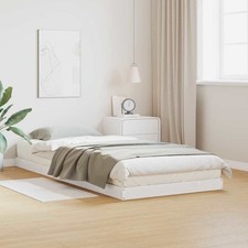 Struttura letto terra bianco - struttura,