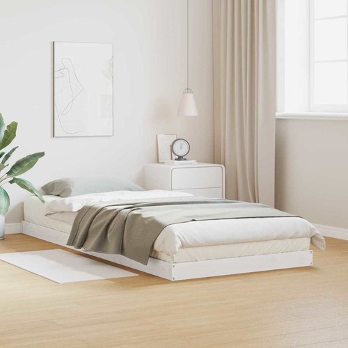 Struttura letto terra bianco - letto,