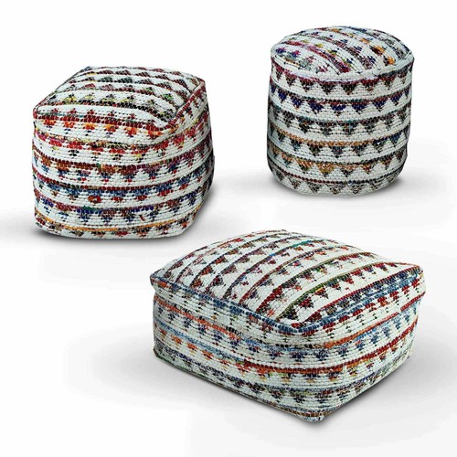 Pouf ottomano fatto mano - pouf,