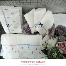 COTTAGE Set 2 Asciugamani (Viso + Ospite) - Cieffepi Home Collections