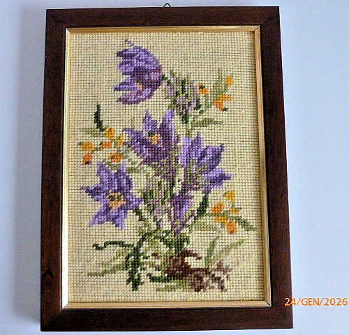 Quadro ricamato mano tecnica - quadro,