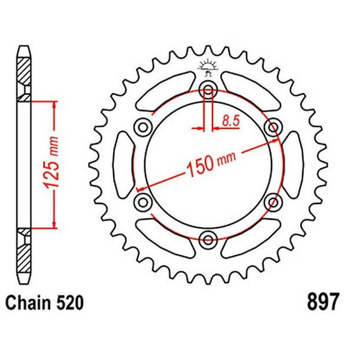 Corona z44 520 - nera, 125