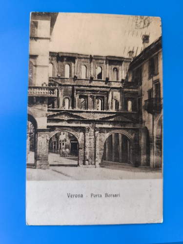 Verona porta borsari viaggiata - porta,