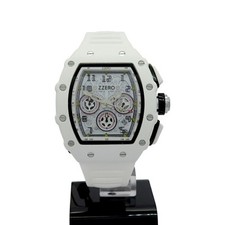 Orologio bianco cassa tonneau