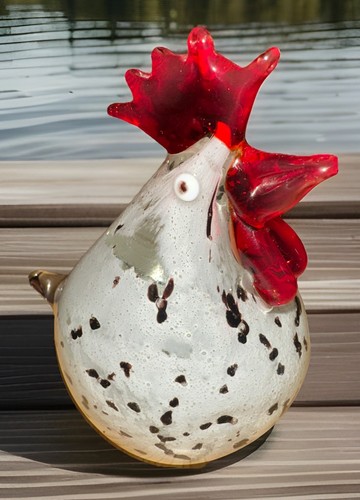 Fermacarte gallo soffiato - gallo,