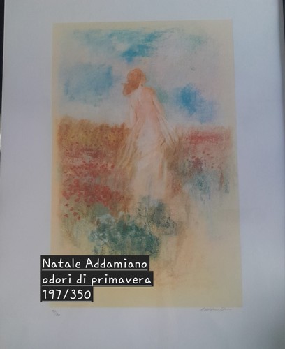 Litografia natale addamiano - natale,
