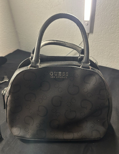 Guess black logo print - guess, zip