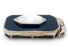 BLADE - CHIUSURA PER COLLANA CON ONICE NERA E CRISTALLO NAVETTE