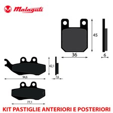 KIT PASTIGLIE FRENO ANTERIORI