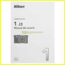 Manuale originale fotocamera Nikon 1 J3. Manual de usuario Instrucciones Español