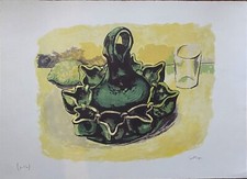 Renato Guttuso litografia "natura morta con limoni" 70x50 firmata pubblicata '80