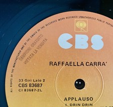 RAFFAELLA CARRÀ Raro LP CAMPIONE GRATUITO | APPLAUSO | CBS 1979 Carrá CARRA