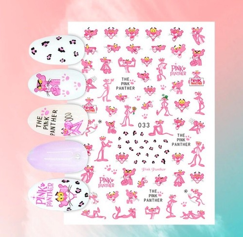 Adesivo nail art pantera rosa