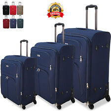 Valigia Set 3 Valigie Trolley ESPANDIBILE IN POLIESTERE CON 2 o 4 Ruote ORMI