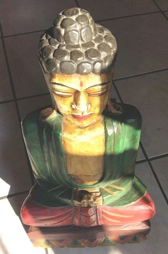 Statua budda in - statua , legno