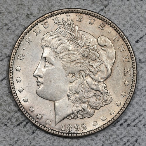 1892 morgan dollar au - morgan,
