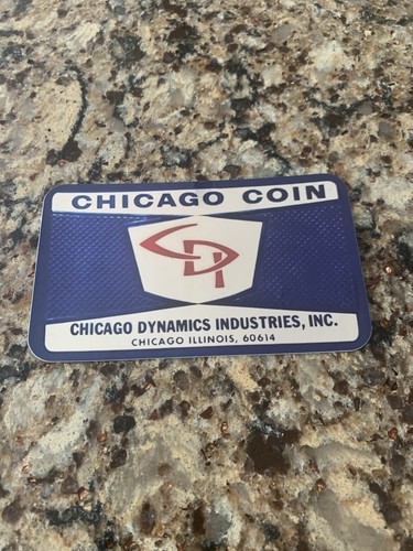 Adesivo chicago coin pinball - adesivo,