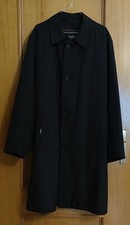 "Bugatti" impermeabile trench uomo, nero, tg. 52, sfoderabile