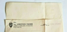 lettera intestata fabbrica serrande avvolgibili fischer trieste 1938