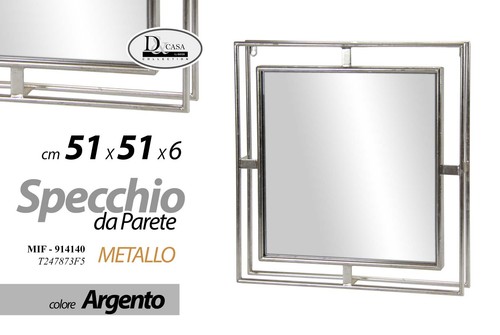 Specchio parete quadrato - specchio,