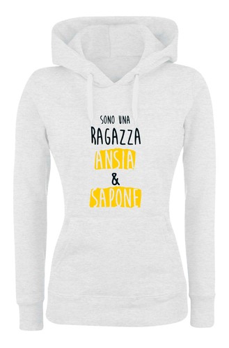 Felpa donna bambin cappuccio - donna,