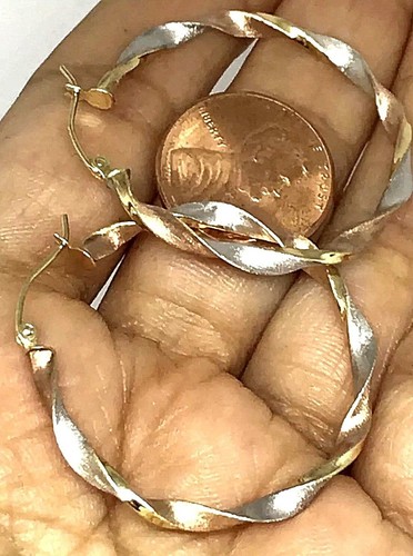 Orecchino cerchio oro 14k - orecchino,