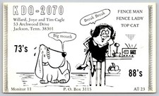 Scheda radio QSL CB Ham