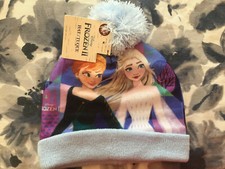 Cappello invernale bambino Frozen II Tuque nuovo taglia 2-6x nuovo con etichetta Elsa