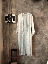 Kimono lungo vintage in cotone leggero, M-L