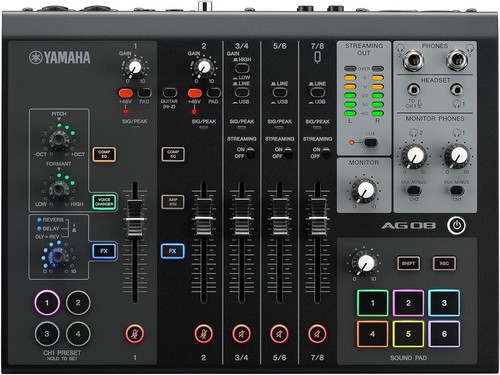 Mixer live streaming yamaha - live,