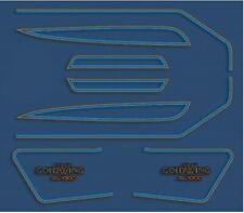 Set completo decalcomanie HONDA GL1000 L 1977 ~ modello blu Candy Sirus HONDA...