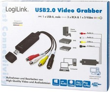 LogiLink USB Video Grabber e Convertitore Digitale Audio VG0001B - Nuovo