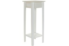 TAVOLINO COLONNA PORTATELEFONO PORTAVASO ALZATA IN LEGNO COMODINO MULTIUSO