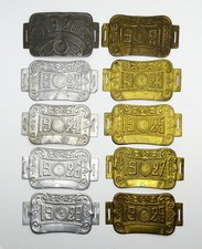 Lotto 10 Piastre Bici Vecchio